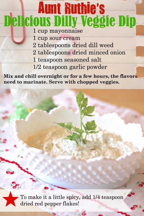 dilly veggie dip recipe 2
