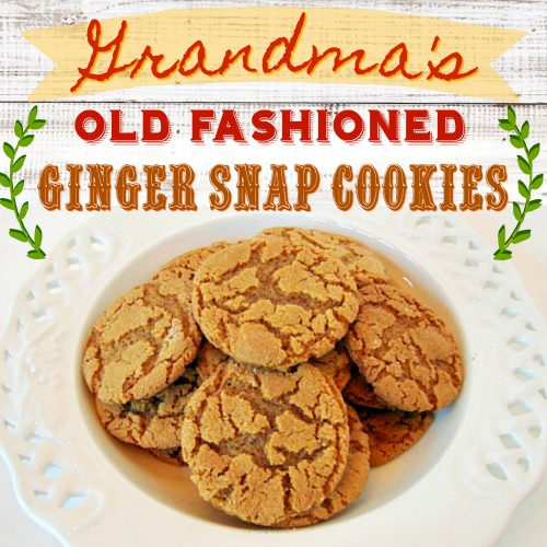 grandmas old fashioned gingersnap cookies
