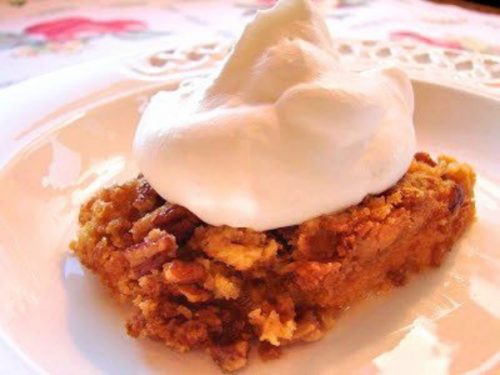 pumpkin crunch bars xo