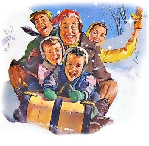sledding with the fam
